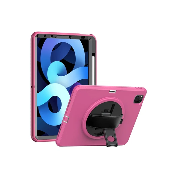 Apple İpad Pro 11 (2018) Kılıf Hand Strap Tablet Kılıfı - Pembe ürün görseli 1