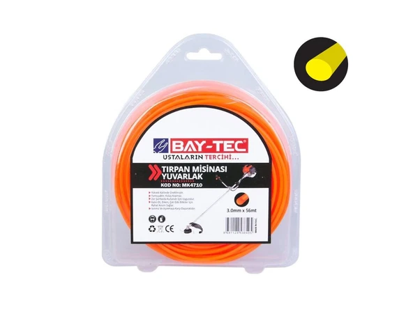 Yuvarlak Tırpan Misinası 3 mm x 56 mt MK4710 BAYTEC ürün görseli 1