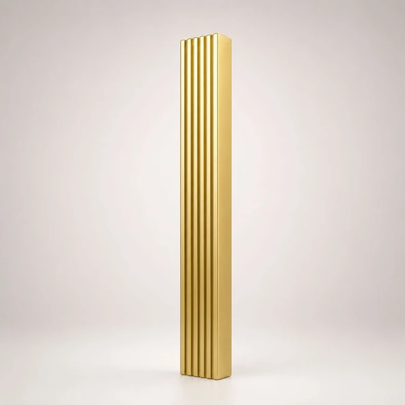 Özen 224 mm 22.4 cm Çizgili Mat Sarı Metal Mobilya Kulpu Uzun Çekmece Dolap Kapak Mutfak Dolabı Kulbu ürün görseli 1