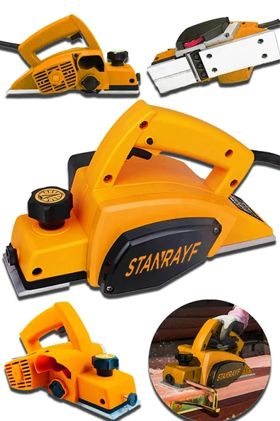 stanrayf Alman H-Tech  8800 W  Otomatik Çelik Şanzıman  Motor Korumalı Çift Bıçaklı Planya Rende Makinesi ürün görseli 1