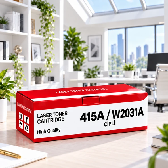 Yugubi Hp 415A / W2031A Çipli Mavi Muadil Toner 2.1K - Kolisi 30 Ad