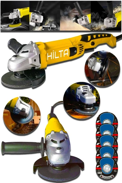 stanrayf Alman 9500 Watt Bakır Sargılı Motor 115-125Mm Spiral Avuç Içi Ahşap Metal Kesme Taşlama Makinası ürün görseli 1