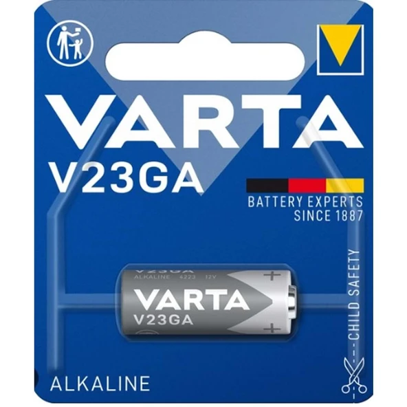 Varta V23GA 12V Alkalin Pil Tekli  A23 MN21 GP23A LRV08 Araç Alarmı ve Garaj Kumanda Pili ürün görseli 1