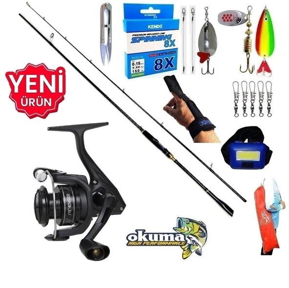 Okuma Revenger Rv-4000A 270cm 8-42gr Zen Pro Turna Spin Olta Takımı Seti ürün görseli 1