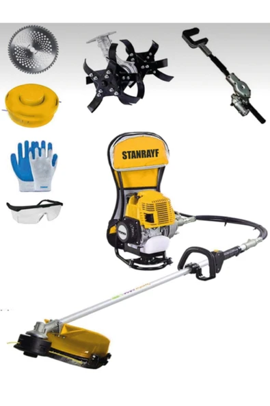 stanrayf Germany X-torq 9800 Dcmotor 12 Hp Benzinli Sırt Tipi Ot Biçme Tırpanı Çapalama Silkeleme ürün görseli 1