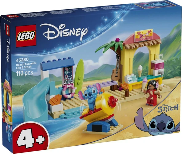 LEGO Disney 43280 Beach Fun with Lilo and Stitch ürün görseli 1