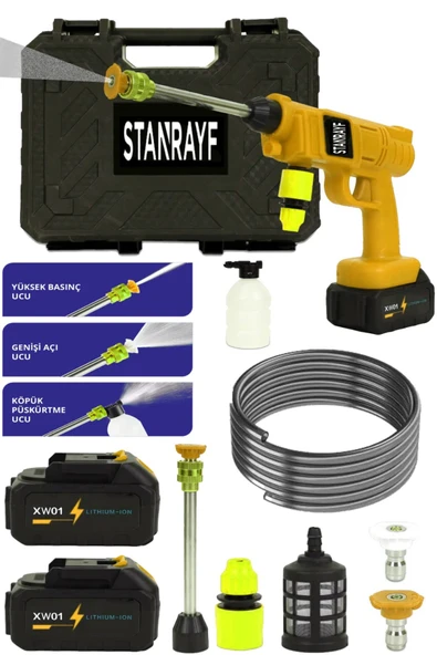 stanrayf Alman 999 Vf 30ah Çift Akülü Bakır Sargılı Su Soğutmalı Yüksek Basınçlı Bahçe Ve Oto Yıkama ürün görseli 1