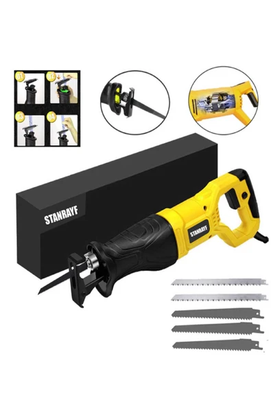 stanrayf Alman 9900 W Bakır Sargı Çelik Şanzıman Devir Ayarlı Tilki Kuyruğu  Ahşap Metal Kemik Kesme Makinesi ürün görseli 1