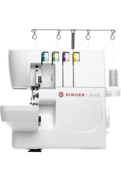 SİNGER S0105 2,3 Ve 4 Iplikli Ev Tipi Overlok Makinesi BEYAZ ürün görseli 1