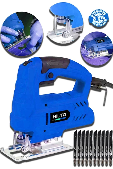 stanrayf Alman E-TECH 7600 W Bakır Sargı Çelik Şanzıman 6 Kademe Devirli  Dekupaj Testere Makinesi 5 Adet Uç ürün görseli 1