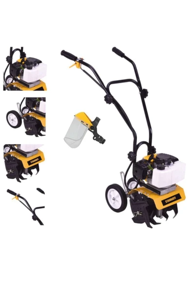 stanrayf Alman Benzinli Mini Çapalama Makinesi 9.9 Hp 75 Cc Magnezyum Karter Çift Egzozlu Çapalama ürün görseli 1