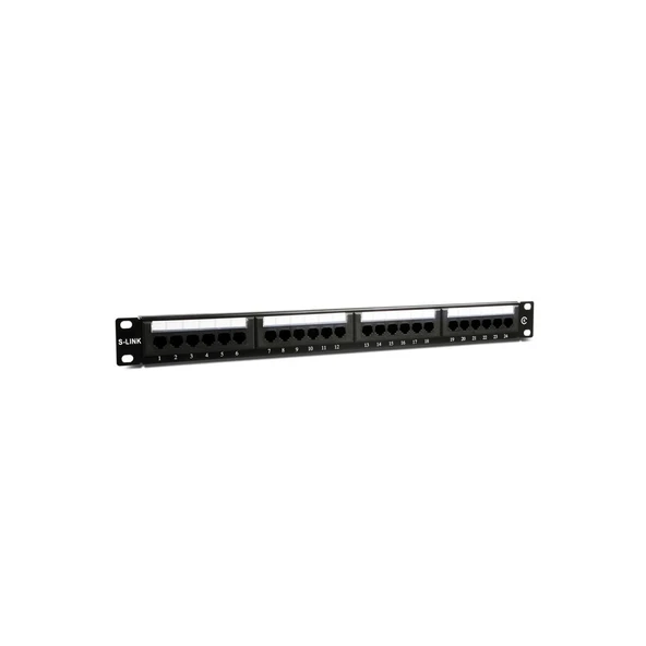 Nevamel® S-LINK SL-F624 Cat6 Patch Panel 24-Port UTP 1U(1923) ürün görseli 1