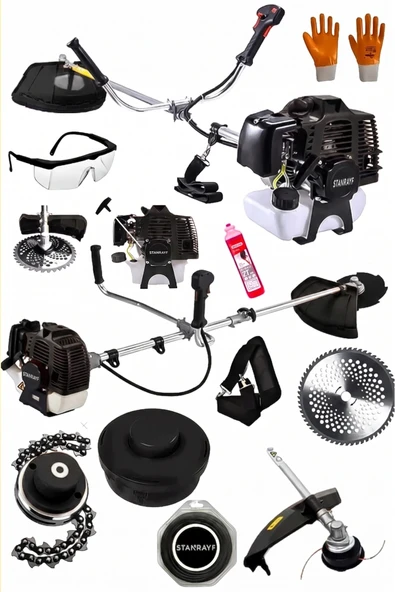 stanrayf Alman MG900 Turbo Soğutuculu 20Hpx Yan Tipi Benzinli Ot Çalı Çim Biçme Makinesi Tırpanı ürün görseli 1