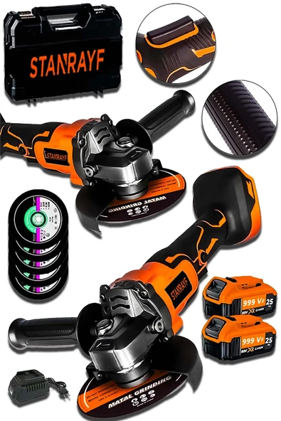 Hilta Power Alman Kömürsüz Motor 999 VF 30 Ah Avuç İçi Taşlama Sprel Makinesi Demir Metal Kesme Canavar Sprel ürün görseli 1