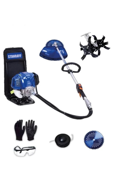 stanrayf Stanraf Alman X-torq 9800 13 Hp Sırt Tipi Benzinli Ot Çim Biçme Tırpanı Akrobat Çapa Aparatı ürün görseli 1