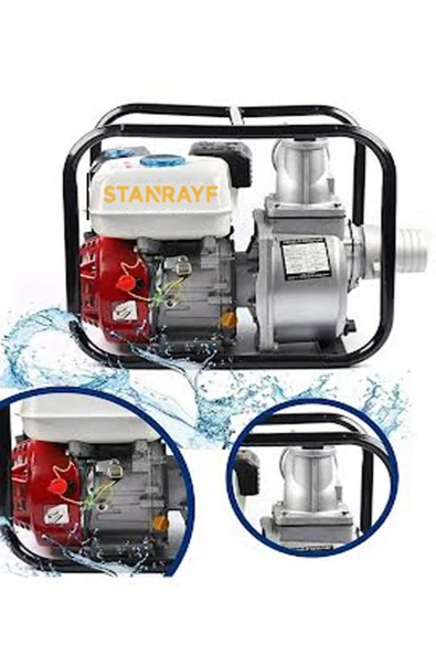 stanrayf Alman 12hp Turbo Benzinli Su Motoru Motopomp 3 Parmak Euro W-power ürün görseli 1