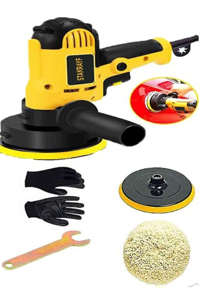 stanrayf Alman Compact 4500 W 6 Kademe Devir Ayarlı Zımpara Polisaj Pasta Cila Ve Parlatma Makinası ürün görseli 1