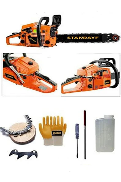 stanrayf ?alman X-torq 9,8hp Çelik Şanzıman Çelik Dişli Ağaç Odun Dal Bıçkı Hızar Benzinli Motor Orman Motoru ürün görseli 1