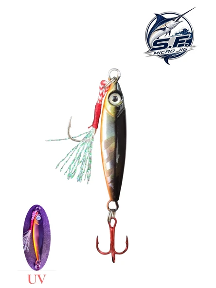 S.F. Micro Jig 10 gr, 48mm, Uzun Atış Metal Jig Yem,  Levrek Lüfer İstavrit Avı İçin Profesyonel Sahte ürün görseli 1