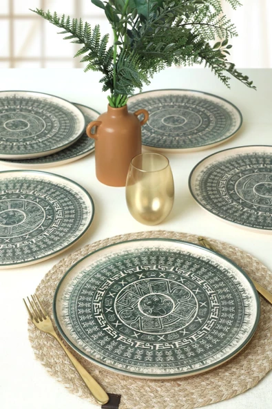 KERAMİKA MAYA NORDİC SER. TABAĞI 28 CM 6 AD. 20788 ürün görseli 1