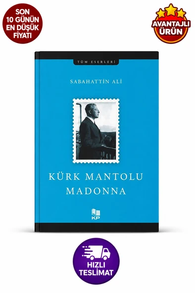 Kürk Mantolu Madonna  Sabahattin Ali  Kitap Pazarı Yayınları  Karton Kapak ürün görseli 1