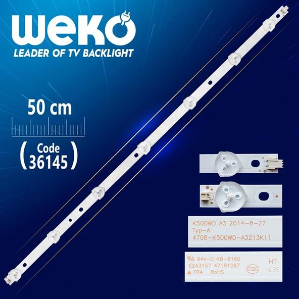 K500WD 4708-K500WD-A3213K11 TYP-A Tv Led Bar (Tvnizi açıp içindeki led barla birebir aynısı olduğunu görmeden almayınız. Sonrasında iade ALMAMAKTAYIZ.) ürün görseli 1
