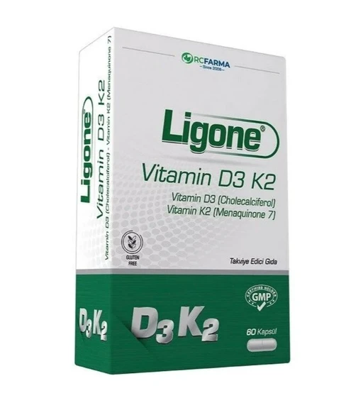 Ligone Vitamin D3k2 60 Kapsül ürün görseli 1
