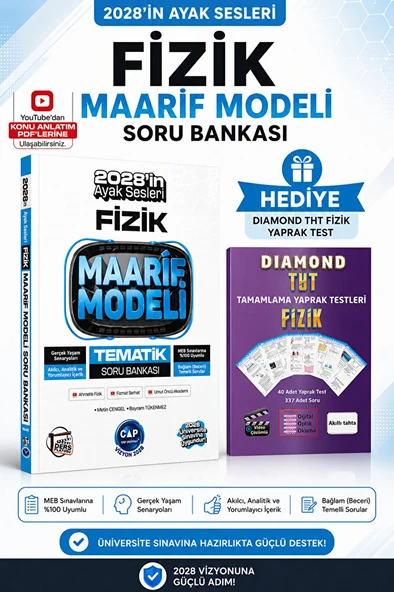 2028 MAARİF MODEL FİZİK SORU BANKASI-TYT FİZİK YAPRAK TEST HEDİYELİ!! ürün görseli 1