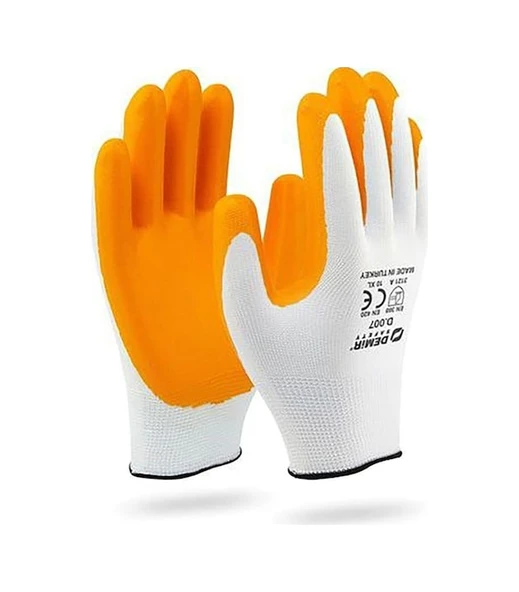Eltos Nitril 007 Iş Eldiveni No:10 Xl Sarı Beyaz 100 Adet ürün görseli 1