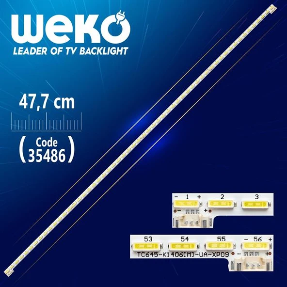 TC645 - I1406(M) - UA - XP03 - (56 Ledli) - 47.7 Cm - (WK-1032) - Tv Led Bar (Tvnizi açıp içindeki led barla birebir aynısı olduğunu görmeden almayınız. Sonrasında iade ALMAMAKTAYIZ.) ürün görseli 1