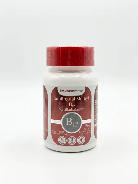 Imuneks Farma B12 1,000 mcg 100 Tablet ürün görseli 1