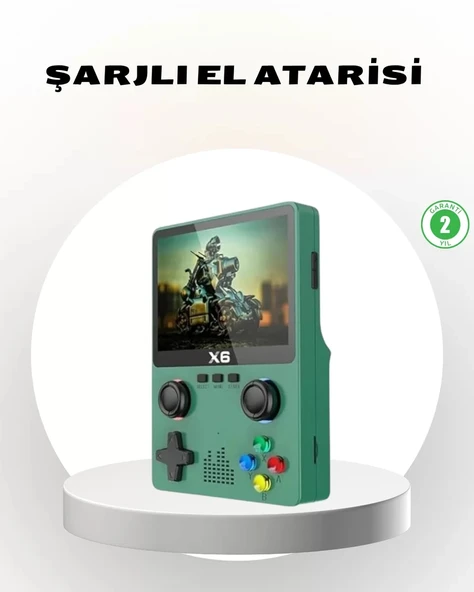 Nevamel® Taşınabilir Oyun Konsolu 3.5 İnç IPS Ekran Yaylı Çift LR Tuşlu ürün görseli 1