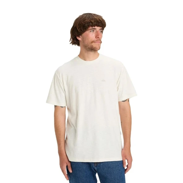 Quiksilver Slub Roundneck Erkek Tişört Beyaz EQYKT04391 ürün görseli 1