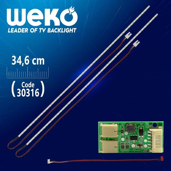 17'' İnç 57 Ledli 34 Cm Universal Monitör E-Led Takımı ürün görseli 1