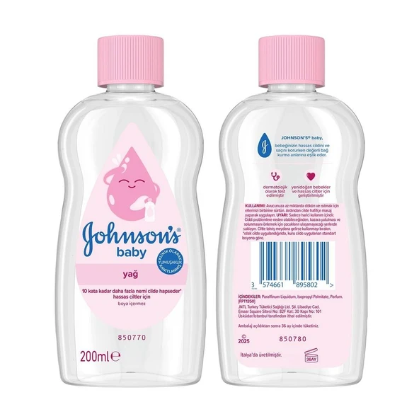 Johnsons Baby Yağ 200 ml ürün görseli 1