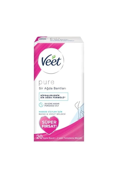Veet Tüy Dökücü Sir Ağda Bandı Süper Fırsat 20'li ürün görseli 1