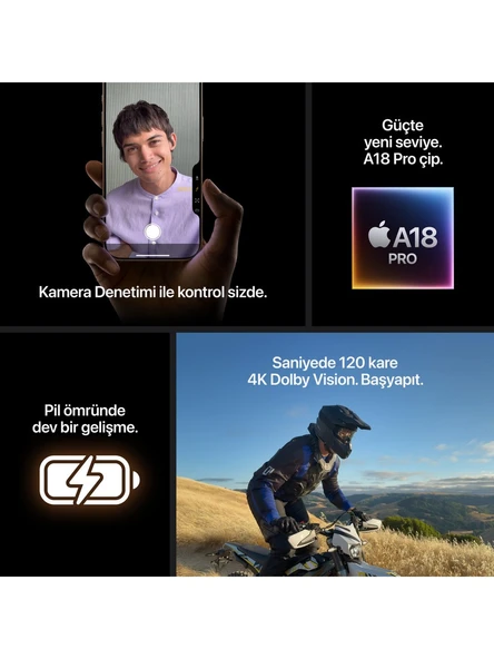 Apple iPhone 16 Pro 256GB Çöl Titanyum - Resim 8