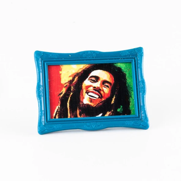 Jamaika Bob Marley Ayaklı Çerçeveli Magnet ürün görseli 1