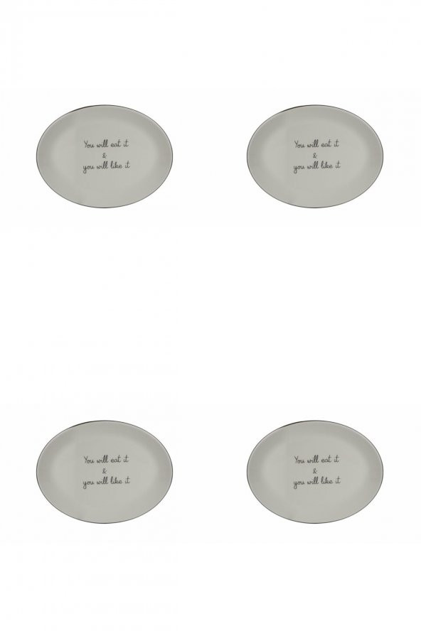 Porland Hope Kayık Tabak 28cm 4lü ürün görseli 1