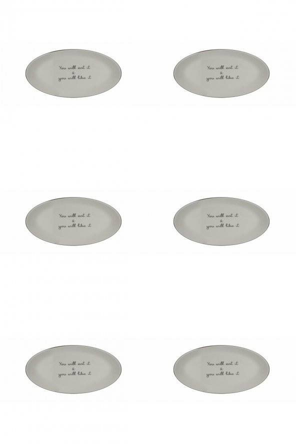 Porland Hope Kayık Tabak 28cm 6lı ürün görseli 1