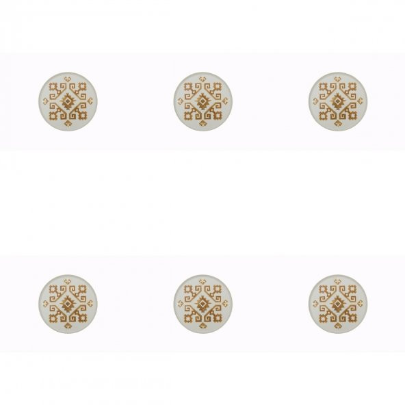 Porland Arabesque Desen Düz Tabak 18cm 6lı ürün görseli 1