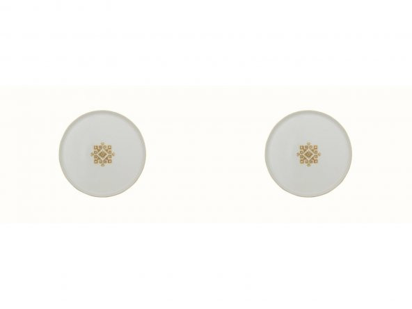 Porland Arabesque Desen Düz Tabak 21cm 2li ürün görseli 1