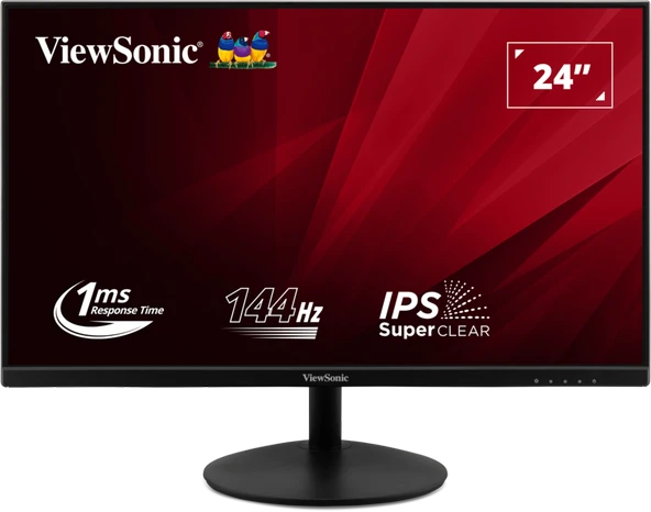 VIEWSONIC VA24E2-H 23.8" 1920X1080 FHD IPS 1MS 144HZ MONITOR ürün görseli 1
