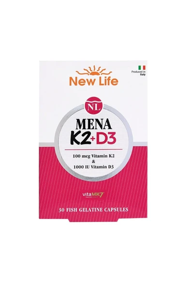New Life Mena K2+D3 30 Kapsül ürün görseli 1