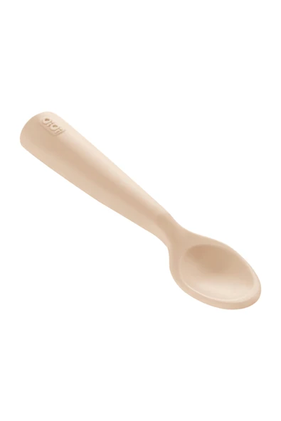 OiOi Bubble Beige Silikon Mama Kaşığı - Resim 3