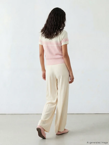 LCW Modest Pembe Hırka - Resim 4