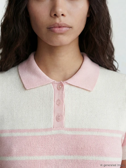 LCW Modest Pembe Hırka - Resim 3
