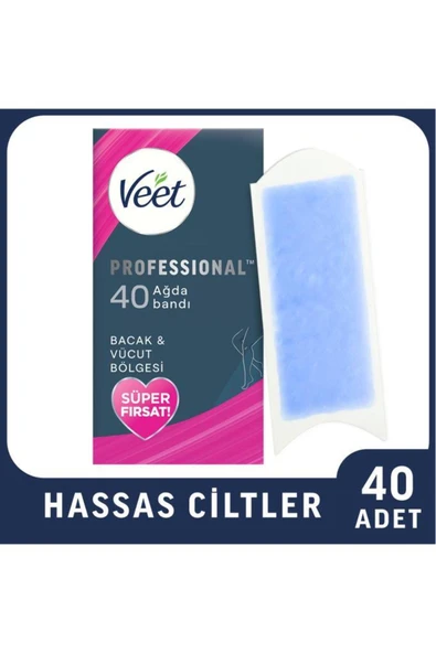 Veet Professyonel Ağda Bandı Hassas Promo 20'li 2 Adet ürün görseli 1