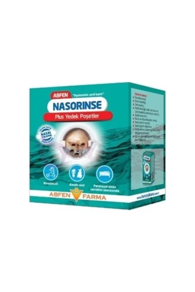 Abfen Nasorinse Plus Yetişkin Sinüs Kit 50 Yedek Poşet ürün görseli 1