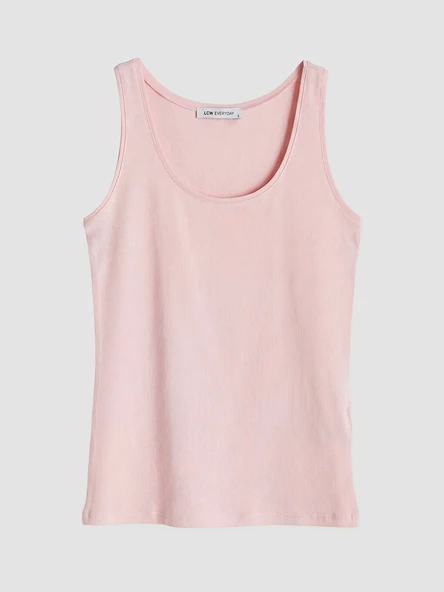 LCW EVERYDAY Pembe U Yaka Kadın Atlet - Resim 5